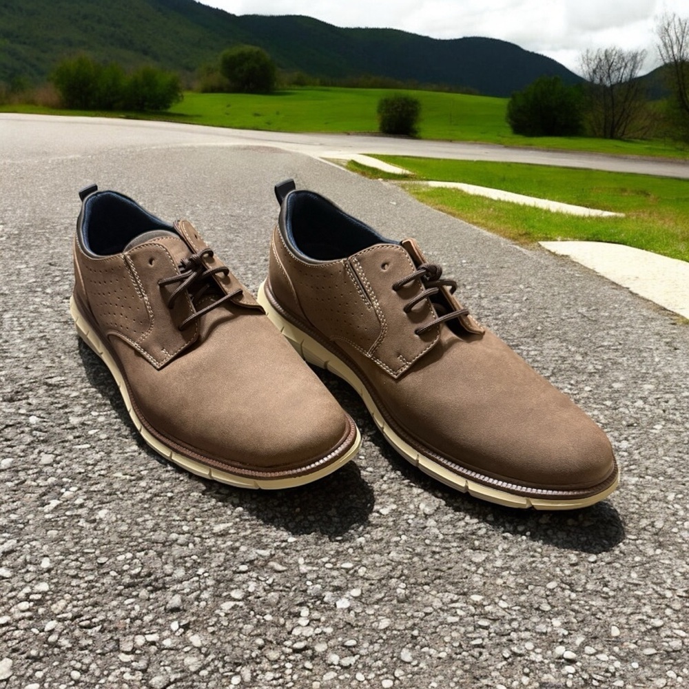 Dockers Men's Oxford Dress Shoes Brown Size 10 Lace Up - Picture 3 of 6